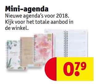 Promoties Mini-agenda - Huismerk - Kruidvat - Geldig van 14/11/2017 tot 26/11/2017 bij Kruidvat