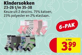 Promoties Kindersokken - Huismerk - Kruidvat - Geldig van 14/11/2017 tot 26/11/2017 bij Kruidvat