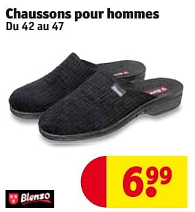 Promoties Chaussons pour hommes - Blenzo - Geldig van 14/11/2017 tot 26/11/2017 bij Kruidvat