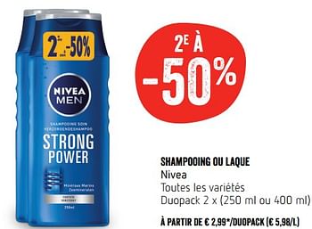 Promotions Shampooing ou laque nivea - Nivea - Valide de 16/11/2017 à 22/11/2017 chez Delhaize