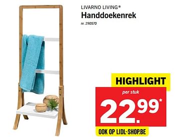 Promoties Handdoekenrek - Livarno Living - Geldig van 23/11/2017 tot 25/11/2017 bij Lidl