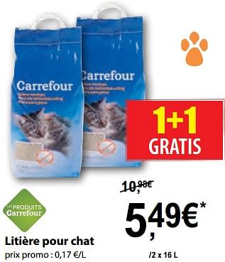 Promotion Carrefour Market Litiere Pour Chat Produit Maison Carrefour Animaux Accessoires Valide Jusqua 4 Promobutler