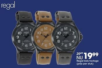 Promoties Regal kids horloge - Regal - Geldig van 13/11/2017 tot 05/12/2017 bij Lucardi
