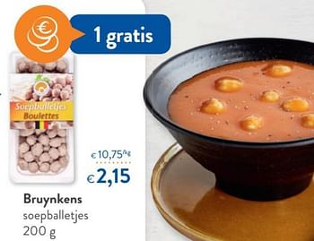 Promoties Bruynkens soepballetjes - Bruynkens - Geldig van 15/11/2017 tot 28/11/2017 bij OKay