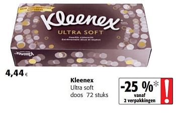 Promotions Kleenex ultra soft - Kleenex - Valide de 15/11/2017 à 28/11/2017 chez Colruyt