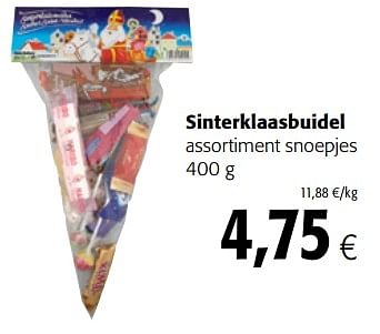 Promoties Sinterklaasbuidel assortiment snoepjes - Huismerk - Colruyt - Geldig van 15/11/2017 tot 28/11/2017 bij Colruyt
