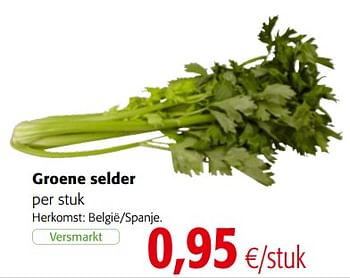 Promoties Groene selder - Huismerk - Colruyt - Geldig van 15/11/2017 tot 28/11/2017 bij Colruyt