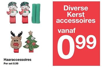Promoties Haaraccessoires diverse kerst accessoires - Huismerk - Zeeman  - Geldig van 18/11/2017 tot 25/11/2017 bij Zeeman