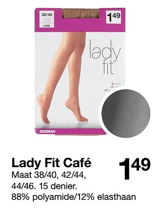 Promoties Lady fit café - Lady Fit - Geldig van 18/11/2017 tot 25/11/2017 bij Zeeman