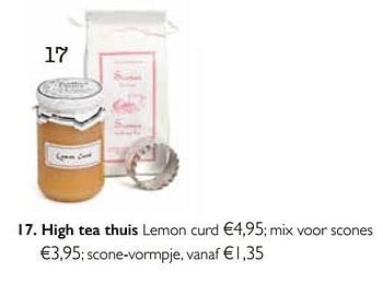 Promoties High tea thuis lemon curd - Huismerk - Dille & Kamille - Geldig van 01/11/2017 tot 31/03/2018 bij Dille & Kamille