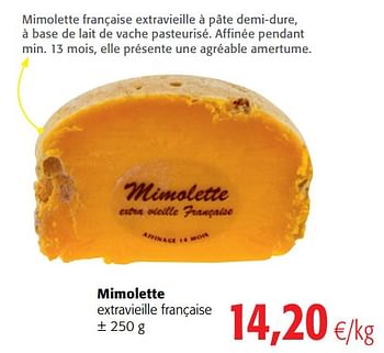 Promotions Mimolette extravieille française - Produit maison - Colruyt - Valide de 15/11/2017 à 28/11/2017 chez Colruyt