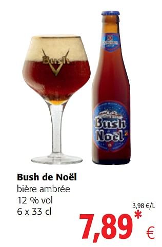 Promotions Bush de noël bière ambrée - Bush - Valide de 15/11/2017 à 28/11/2017 chez Colruyt