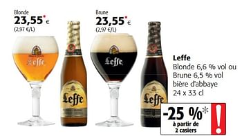 Promotions Leffe bière d`abbaye - Leffe - Valide de 15/11/2017 à 28/11/2017 chez Colruyt