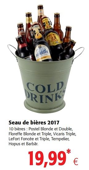 Promotions Seau de bières 2017 - Produit maison - Colruyt - Valide de 15/11/2017 à 28/11/2017 chez Colruyt