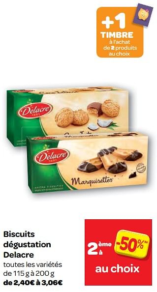 Promotions Biscuits dégustation delacre - Delacre - Valide de 15/11/2017 à 20/11/2017 chez Carrefour