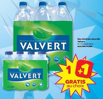 Promotions Eau minérale naturelle valvert - Valvert - Valide de 15/11/2017 à 20/11/2017 chez Carrefour
