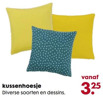 Promoties Kussenhoesje - Huismerk - Hema - Geldig van 08/11/2017 tot 06/12/2017 bij Hema