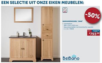 Promoties Badkamermeubel jane - Belbano - Geldig van 21/11/2017 tot 27/12/2017 bij Zelfbouwmarkt