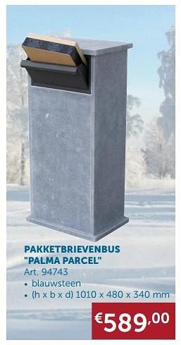 Promoties Pakketbrievenbus palma parcel - Huismerk - Zelfbouwmarkt - Geldig van 21/11/2017 tot 27/12/2017 bij Zelfbouwmarkt
