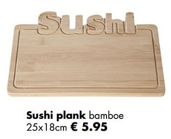 Promoties Sushi plank - Huismerk - Multi Bazar - Geldig van 27/11/2017 tot 31/12/2017 bij Multi Bazar