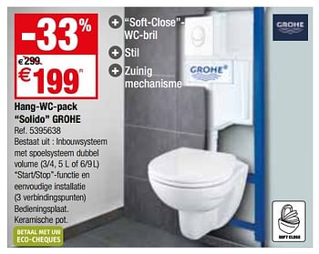 Promotions Hang-wc-pack solido grohe - Grohe - Valide de 28/11/2017 à 23/12/2017 chez Brico