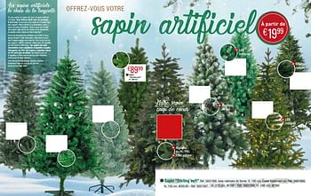Promotions Sapin stirling vert - Produit maison - Brico - Valide de 28/11/2017 à 23/12/2017 chez Brico