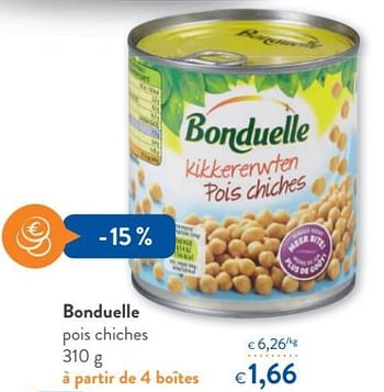 Promoties Bonduelle pois chiches - Bonduelle - Geldig van 15/11/2017 tot 28/11/2017 bij OKay