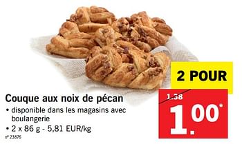 Promotions Couque aux noix de pécan - Produit maison - Lidl - Valide de 23/11/2017 à 25/11/2017 chez Lidl
