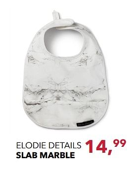Promoties Elodie details slab marble - Elodie Details - Geldig van 19/11/2017 tot 16/12/2017 bij Baby & Tiener Megastore