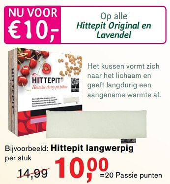 Promotions Hittepit langwerpig - Hittepit eco - Valide de 13/11/2017 à 05/12/2017 chez Holland & Barret