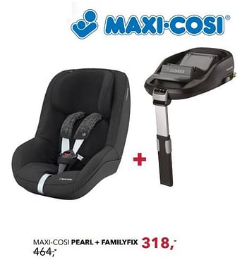 Promoties Maxi-cosi pearl + familyfix - Maxi-cosi - Geldig van 19/11/2017 tot 16/12/2017 bij Baby & Tiener Megastore