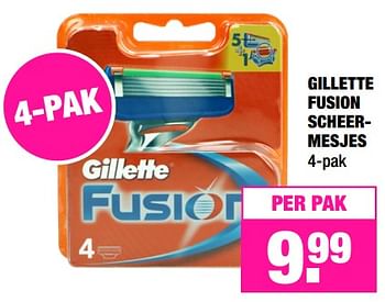 Promoties Gillette fusion scheermesjes - Gillette - Geldig van 20/11/2017 tot 03/12/2017 bij Big Bazar