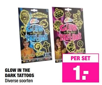 Promoties Glow in the dark tattoos - Glow in the Dark - Geldig van 20/11/2017 tot 03/12/2017 bij Big Bazar