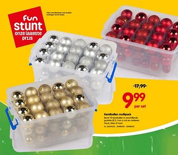 Promoties Kerstballen multipack - Huismerk - Fun - Geldig van 17/11/2017 tot 06/12/2017 bij Fun