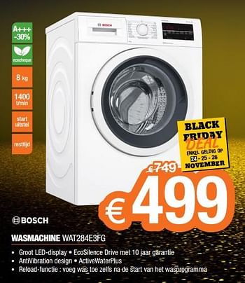 Gehoorzaamheid Afdaling Voeding Bosch Bosch wasmachine wat284e3fg - Promotie bij Expert