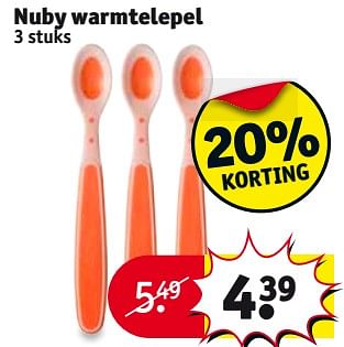Promoties Nuby warmtelepel - Nuby - Geldig van 21/11/2017 tot 26/11/2017 bij Kruidvat