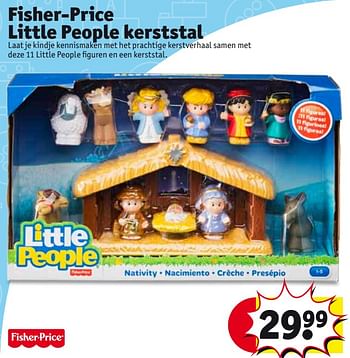Promoties Fisher-price little people kerststal - Little People - Geldig van 21/11/2017 tot 26/11/2017 bij Kruidvat