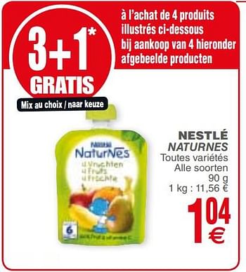 Promoties Nestlé naturnes - Nestlé - Geldig van 21/11/2017 tot 27/11/2017 bij Cora