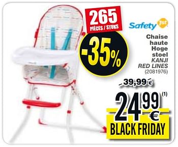 Promotion Cora Chaise Haute Hoge Stoel Kanji Red Lines Safety 1st Bebe Grossesse Valide Jusqua 4 Promobutler