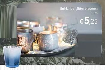 Promoties Guirlande glitter bladeren - Huismerk - Horta - Geldig van 08/11/2017 tot 31/12/2017 bij Horta