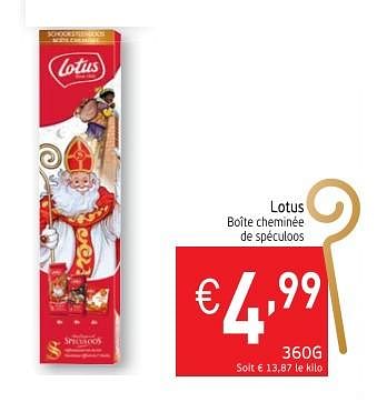 Promotions Lotus boite cheminèe - Lotus Bakeries - Valide de 21/11/2017 à 26/11/2017 chez Intermarche