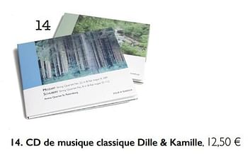 Promotions Cd de musique classique dille + kamille - Produit Maison - Dille & Kamille - Valide de 01/11/2017 à 31/03/2018 chez Dille & Kamille