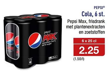 Promotions Cola - Pepsi - Valide de 22/11/2017 à 28/11/2017 chez Aldi