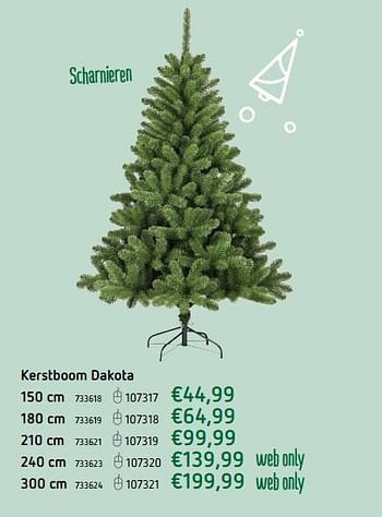 Promoties Kerstboom dakota - Huismerk - Dreamland - Geldig van 23/11/2017 tot 25/12/2017 bij Dreamland