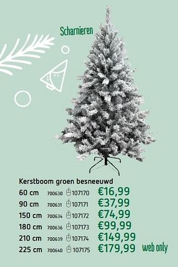 Promotions Kerstboom groen besneeuwd - Produit maison - Dreamland - Valide de 23/11/2017 à 25/12/2017 chez Dreamland