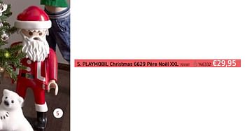 Promoties Playmobil christmas 6629 père noël xxl - Playmobil - Geldig van 23/11/2017 tot 25/12/2017 bij Dreamland
