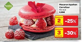 Promoties Macaron ispahan carrefour - Huismerk - Carrefour  - Geldig van 22/11/2017 tot 04/12/2017 bij Carrefour
