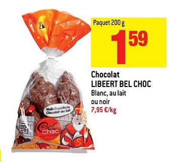 Promotions Chocolat libeert bel choc - Belchoc - Valide de 22/11/2017 à 28/11/2017 chez Match