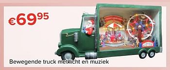 Promoties Bewegende truck met licht en muziek - Huismerk - Euroshop - Geldig van 24/11/2017 tot 31/12/2017 bij Euro Shop
