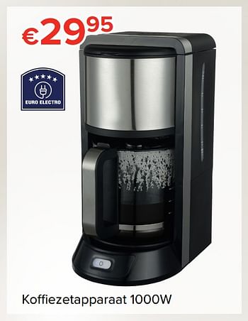 Promoties Euro electro koffiezetapparaat - Euro Electro - Geldig van 24/11/2017 tot 31/12/2017 bij Euro Shop